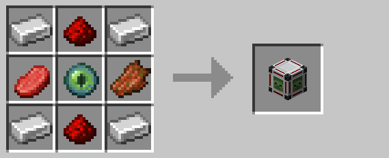 Recipe for the mob detector